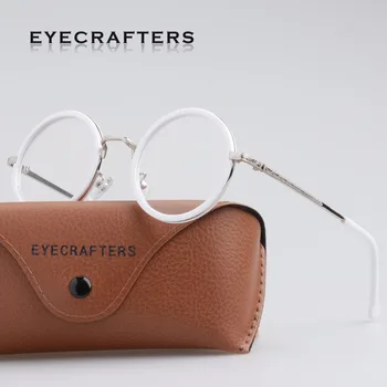 Okulary retro ramki Okrągłe oprawki okularowe klasyczny nowy Vintage optyczne ramki okulary dla mężczyzn dla kobiet okulary przezroczyste soczewki