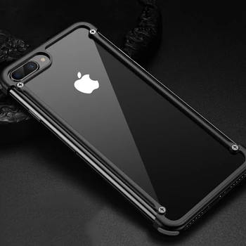 Oryginalny Oatsbasf aluminium metalowy zderzak etui dla iPhone 8 7/ Plus Luxury Airbag Drop Protection twardy futerał dla iPhone 7 8/ Plus