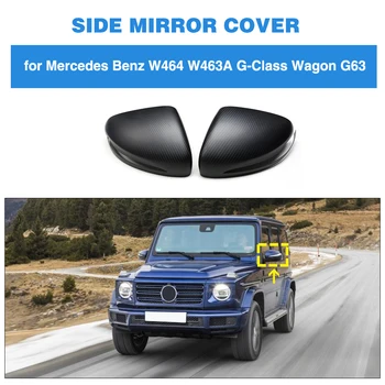 Osłony lusterek z włókna węglowego dla Mercedes-Benz G Class W464 G500 G65 AMG 2019 Car Side Mirror Caps Add On
