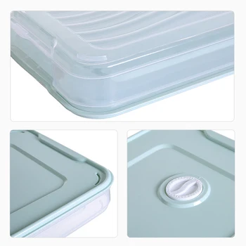 Pojemnik szczelny zasobnik do konserwacji żywności lodówka pierogi organizer do przechowywania pudełko z pokrywką K888
