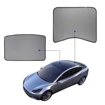Pokrywa włazu samochodu krem антимоскитный zestaw ochrony UV-Szyberdach osłona przeciwsłoneczna daszek deska do akcesoriów samochodowych Tesla Model 3 X S