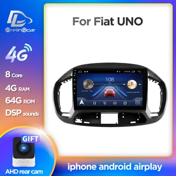 Prelingcar Android 10.0 do Fiata UNO 16 17 18 2019 radio samochodowe multimedialny Odtwarzacz wideo nawigacja GPS nie DVD 2 Din Octa-Core