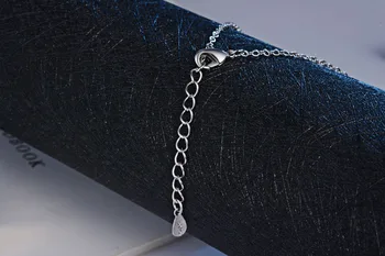 Prosta moda 925 srebro naszyjnik piłka koraliki perły sweter długi łańcuch naszyjnik Dla kobiet naszyjnik obroże
