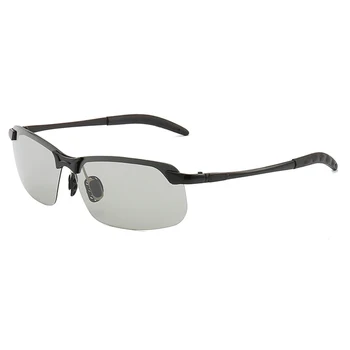Psacss kwadratowe okulary mężczyźni Fotochromowego marka projektant jazdy Wędkarstwo okulary męskie wysokiej jakości metalowa ramka lustro UV400