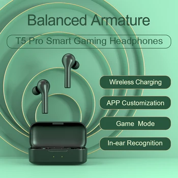 QCY T5pro bezprzewodowe słuchawki Bluetooth 5.0 TWS słuchawki mini niewiem 3D HiFi stereo