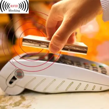 QOONG RFID Travel Card portfel ze stali nierdzewnej Mężczyźni Kobiety wodoodporny biznes ID posiadacza karty kredytowej w etui metalowy uchwyt karty QZ42-022