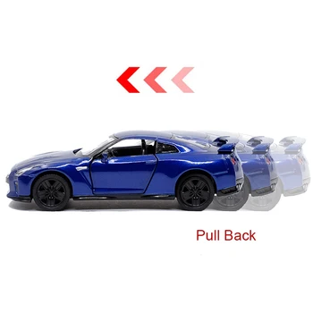 RMZ CITY 1:36 GT-R R35 samochód sportowy stopu odlewania pod ciśnieniem model samochodu zabawki z Pull Back dla dzieci prezenty kolekcja zabawek