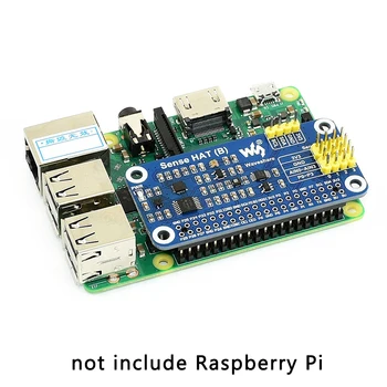 Raspberry Pi Sense HAT (B) Multi Powerful Sensors obsługuje zewnętrzne czujniki 3.3 V I2C dla Raspberry Pi 4B/3B+/3B/Zero