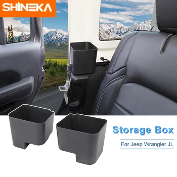 SHINEKA Stowing Tidying For Jeep Wrangler JL Car Rear Seat Side Door Storage Box Phone Organizer Box For Jeep Wrangler JL 2018+