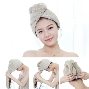 SINSNAN damskie ręczniki super chłonne ściereczki do naczyń łazienka zagęścić włosy w ręcznik miękka owijka do głowy dla dorosłych makijaż kosmetyki ręcznik