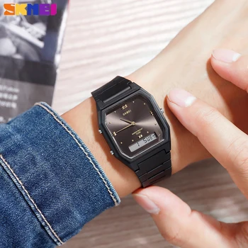 SKMEI Outdoor Sport Men Women Fashion Watch Chronograph zegarki wojskowe cyfrowy wodoodporny męski zegarek elektroniczny Reloj Mujer