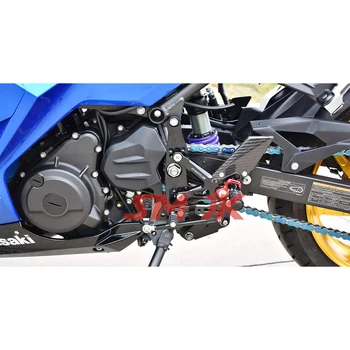 SMOK motocykl akcesoria CNC stopu aluminium os zestaw os zestaw podnóżek podnóżek kołki do Kawasaki Ninja 400 2018
