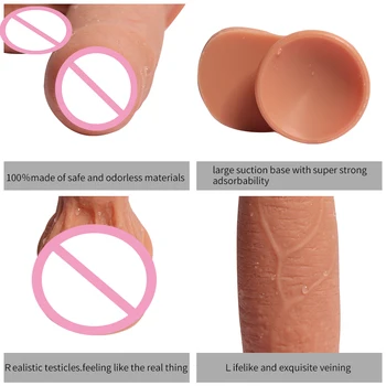 SOPHKO 7.09 na Inch Masturbator ogromny wibrator realistyczny penis z przyssawką dwuwarstwowy płynny silikon dorosłych sex zabawki dla kobiet