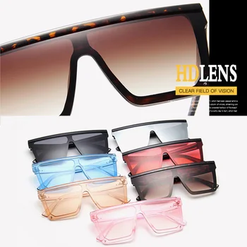 SO&EI Vintage oversize kwadratowe całe damskie okulary do paznokci lustrzane okulary damskie zewnętrzne jazdy plażowe punkty odcienie Oculos