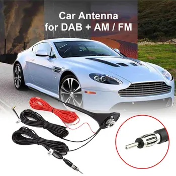 Samochodowa antena ma wbudowany wzmacniacz dla DAB/AM/FM radio samochodowe z kabla 5 m samochodowa antena Radia Walkie Talkie