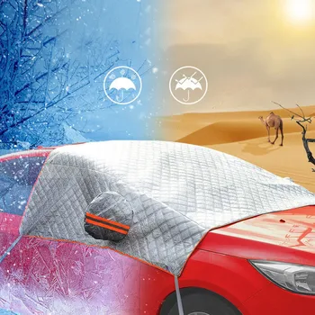 Samochodowa osłona przedniej szyby śnieg mróz zimowy wiatr ochraniacz samochodowy tarcza, osłona przeciwsłoneczna bieżnik ponad gruba Śnieżna pokrywa ochronna do samochodu