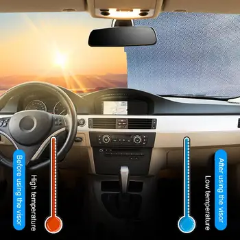 Samochód szyba przednia osłona przeciwsłoneczna automatycznie chowany cieplnej zasłony auto szyby samochodu Blokada ekranu reflektor do samochodów terenowych