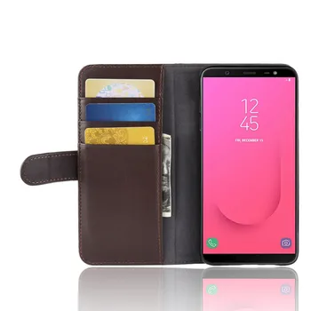 Samsung Samsung Galaxy J8 2018 Euro Version flip wallet etui na telefon etui na Samsung J8 2018 slot na karty etui
