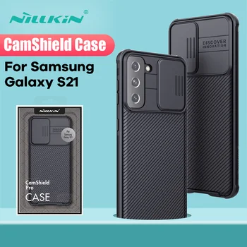 Samsung Samsung Galaxy S21Ultra Case NILLKIN CamShield Case Slide Camera Protection tylna pokrywa dla Samsung Galaxy S21 Plus dla S21