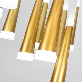 Schody lampa wisząca nowoczesna sztuka wiszący żyrandol salon holu klatka schodowa, salon Droplight LED czarny złoty biały