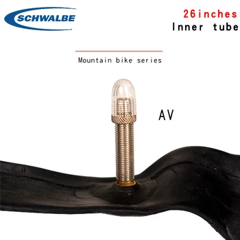 Schwalbe road bicycle wewnętrzna rurka 26 calowy kauczuk butylowy amerykański zawór francuski zawór opony do spowolnienia biegu przełajowe