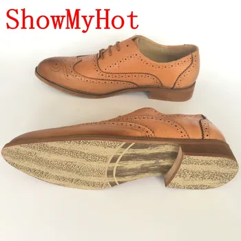 ShowMyHot wiosna jesień Bullock przyjęcie i ślub mężczyźni sukienka buty mokasyny sznurowane obuwie męskie rzeźbione brytyjska retro buty