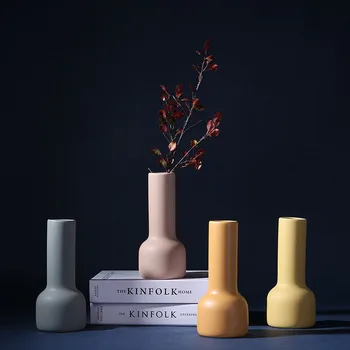 Skandynawski styl twórczy kolor ceramiczny wazon dekoracje salon dekoracji wnętrz akcesoria wazonów ceramicznych rzemiosło prezent