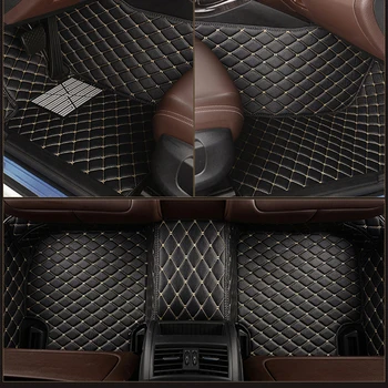 Skórzany wykonany na zamówienie samochodowy mata podłogi RENAULT KADJAR Clio Grandtour Duster Grand Scenic II Laguna Twingo zoe carpet akcesoria samochodowe
