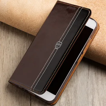 Składanie kolor cover etui na Samsung Galaxy A7 (2016) A7100 A710F etui z klapką podstawka magnetyczna naturalna skóra etui do telefonu torba