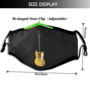 Slash Mouth Face Mask SG Guitar Facial Mask Cool Fashion z 2 filtrami dla dorosłych