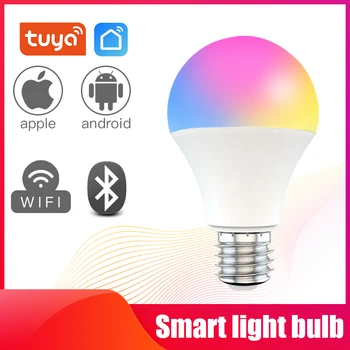 Smart Wifi lampa zaciemnienia żarówka 9 Watt RGBCW E27 B22 220 W Smart Light lampa sterowanie głosem Alexa Google Home Tuya/smart Life