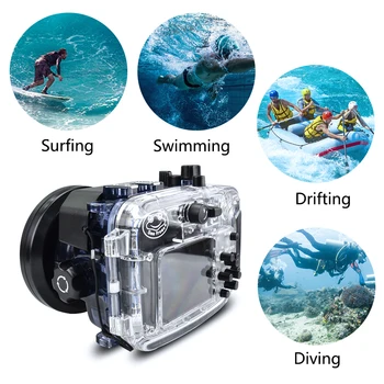 Sony RX100 Mark 7 VII60m kamera wodoodporna obudowa podwodna etui do nurkowania nurkowanie fotografia wideo akcesoria