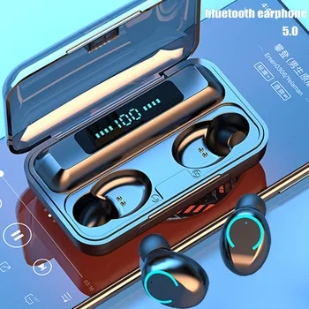 Słuchawki bezprzewodowe TWS F9-9 Bluetooth 5.0 słuchawki wodoodporne słuchawki redukcja szumów stereo Bezprzewodowy zestaw słuchawkowy Bluetooth