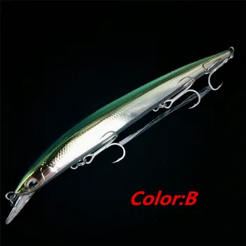 TSURINOYA Floating Minnow Sea bass Lure 12.9 cm/14.8 g 6colors long casting hard lure Three Treble Hooks fishing lure