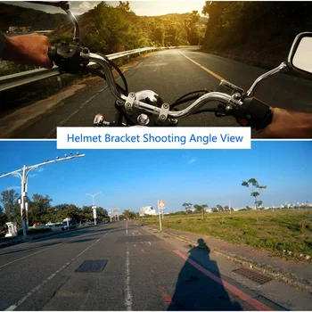 TUYU regulowane mocowanie paska kasku motocyklowego do GoPro Hero7/6/5/4 sj4000 h9 Xiaomi Yi 4k DJI akcesoria do kamer sportowych