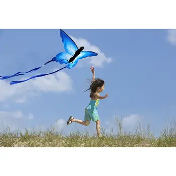 Tak pięknie niebieski motyl Kite odkryty zabawy latawca z 30 m linii zabawki dla dzieci, sporty Letnie
