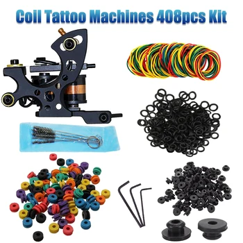 Tattoo Kit Coil Tattoo Machine Set profesjonalny moduł cieniujący Tattoo Machine Kit zestaw do tatuażu dla początkujących dostawy dla ciała artysty
