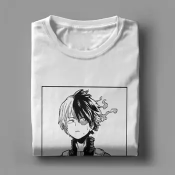 Todoroki Shoto My Hero Academia t-shirty dla mężczyzn Boku No Hero Academia Top japońskie anime, bawełniana koszulka z krótkim rękawem t-shirt