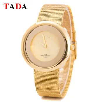 Top Luxury Brand TADA T1009 3ATM Wateprroof damskie zegarki Japan Movement pasek ze stali nierdzewnej zegarek Lady Girl