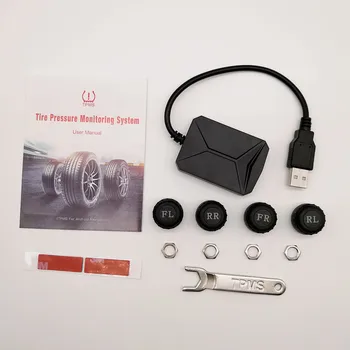 USB Car Tire Pressure System TPMS for Android Car DVD Radio wyświetla temperaturę i ciśnienie z wysoką precyzją