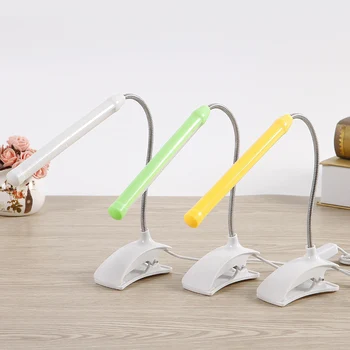 USB Led lampa z klipsem elastyczna lampa stołowa dla прикроватного czytania książek, nauki, pracy biurowej dzieci nocna