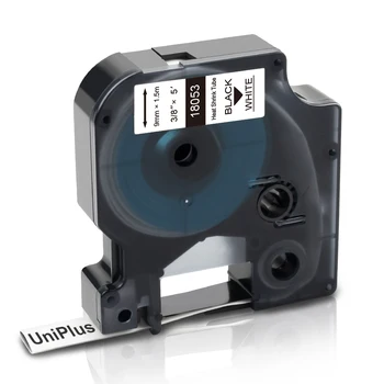 UniPlus 6/9/12/19/24 mm zgodny Dymo Label Rhino Taśma termokurczliwa rurka 18055 18053 18051 18052 dla Dymo Label Maker Industrial