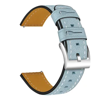 Urządzony W Luksusowym Bransoletka Ze Skóry Naturalnej Dla Godzin Fitbit Versa/Versa 2/Versa Lite Smart Watch Wristband Stalowa Klamra Watchband