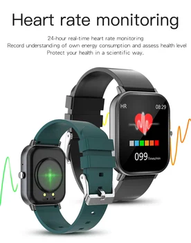 V6 1.54 inch Bluetooth Smart Call Bracelet Watch Heart Rate Blood Pressure Blood Oxygen Health Monitoring Life wodoodporny