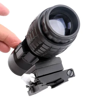 WIPSON taktyczne airsoft 4X lupa увеличительный ostrość jest regulowana z flip-up mocowanie celownik do polowania fotografowania