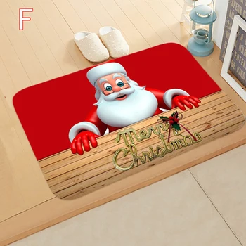 Wesołych Świąt dywan drzwi mata Mikołaj drukowany antypoślizgowa mata Dywanik do łazienki wystrój domu kryty mata drzwi mata 40*60 cm
