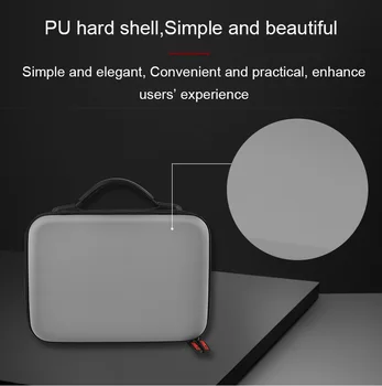 Wodoodporna torba do przechowywania DJI Pocket 2 Portable Case PU Storage Box Bag + Termpered Glass For DJI Pocket 2 Camera Accessories