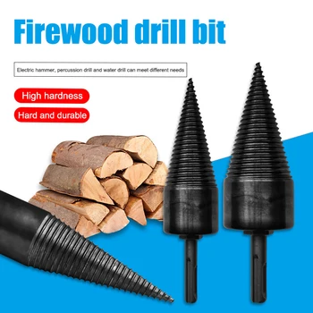 Wood Splitter Cone Drill Efficient Drill Bit Safe Wood Breaker Tool for Firewood Machine Fast Wood Splitting 32/38/42/45mm FAS6