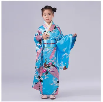Wysokiej Jakości Dziecięcy Strój Cosplay Japoński Strój-Kimono Dla Małych Dziewczynek Tradycyjne Dziecko Dress-Yukata Dla Małych Dziewczynek, Stroje Taneczne