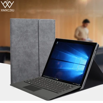 XMXCZKJ Luxury Flip Cover Case For Microsoft Surface Pro 4 5 3 Tablet Stand PU Leather Funda Smart Cover For Surface Pro4 Pro5